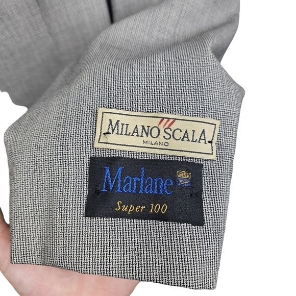 Milano Scala 100% Virgin Wool Untailored Pant Suit - Picture 7 of 14